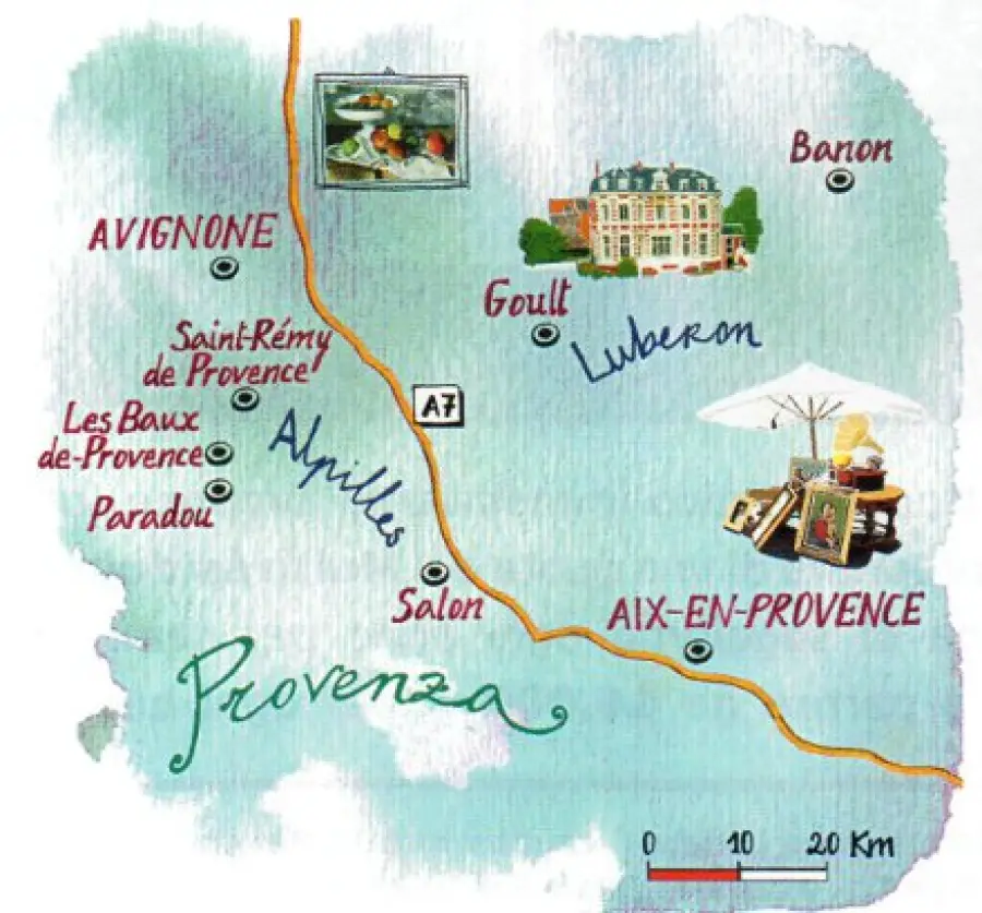 Viaggio Provenza: Eyguières, Avignone, Aix-en-Provence, Parc Naturel di Luberon, Saint-Rémy