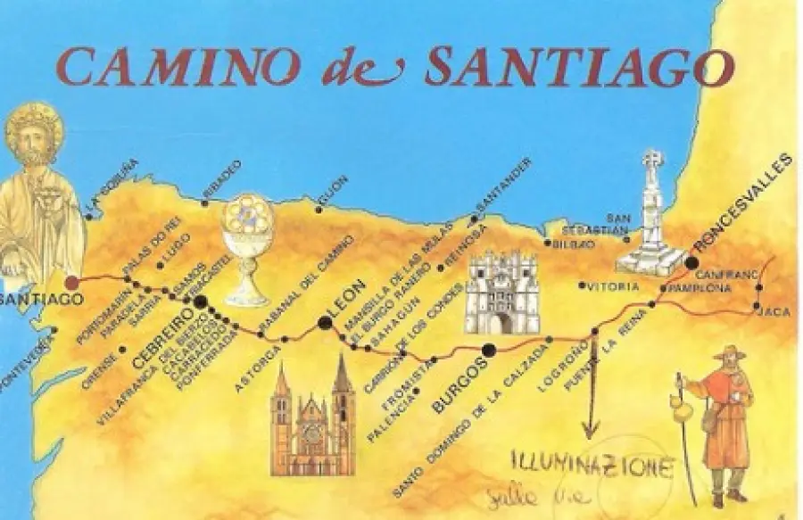 Cammino francese di Santiago: percorsi di trekking in Europa. Tour di 8 giorni