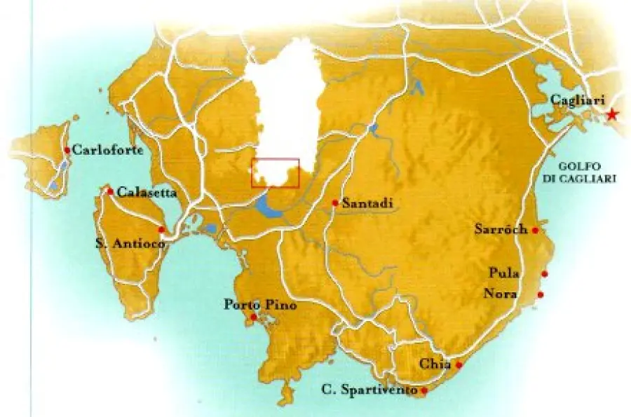 Tour Sardegna: Pula, Chia, Porto Pino, isola Sant' Antioco, Calasetta, Carloforte, San Pietro