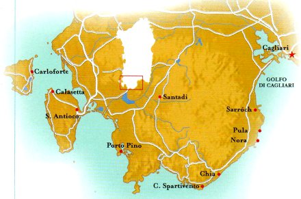 Tour Sardegna: Pula, Chia, Porto Pino, isola Sant' Antioco, Calasetta, Carloforte, San Pietro