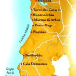 Sardegna-Costa Verde: viaggio da Portoscuso ad Arborea. Spiagge, hotel, ristoranti, terme, musei