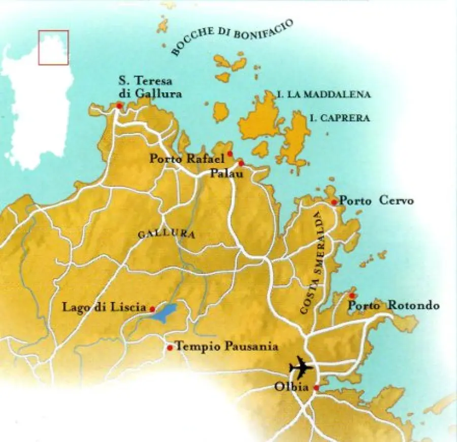 Sardegna itinerario-viaggio: Palau, Porto Rafael, Santa Teresa di Gallura, La Maddalena, Caprera
