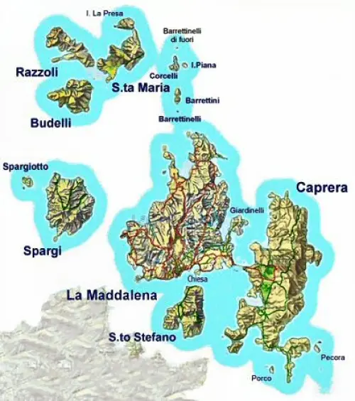Sardegna: spiagge isole di La Maddalena, Caprera, Spargi, Budelli, Razzoli, Santa Maria
