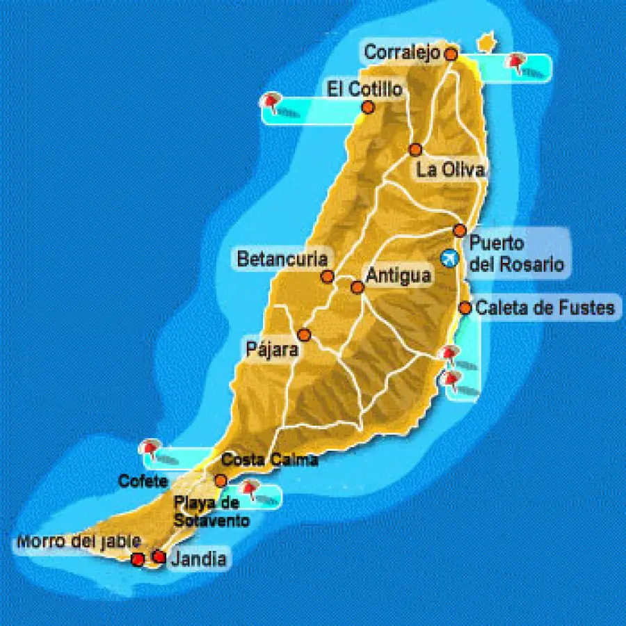 Vacanze Fuerteventura (Canarie-Spagna): le spiagge più belle nel sud dell' isola