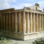 Viaggio in Libano (Asia) al sito archeologico di Baalbek: i templi romani